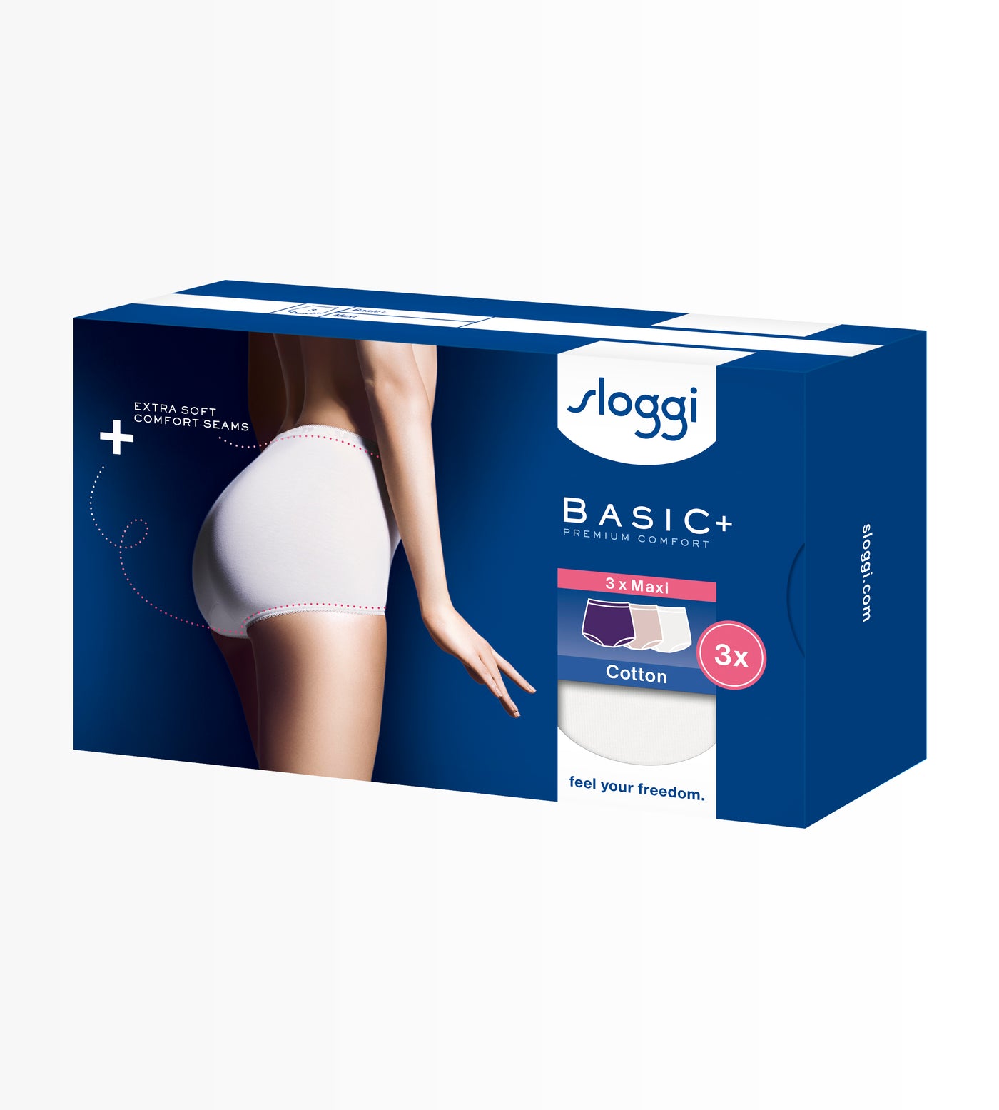 מארז שלישיית תחתונים sloggi Basic+ Maxi