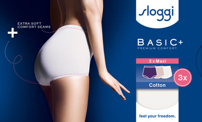 מארז שלישיית תחתונים sloggi Basic+ Maxi